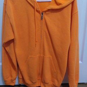 Orange sweatshirt hoodie